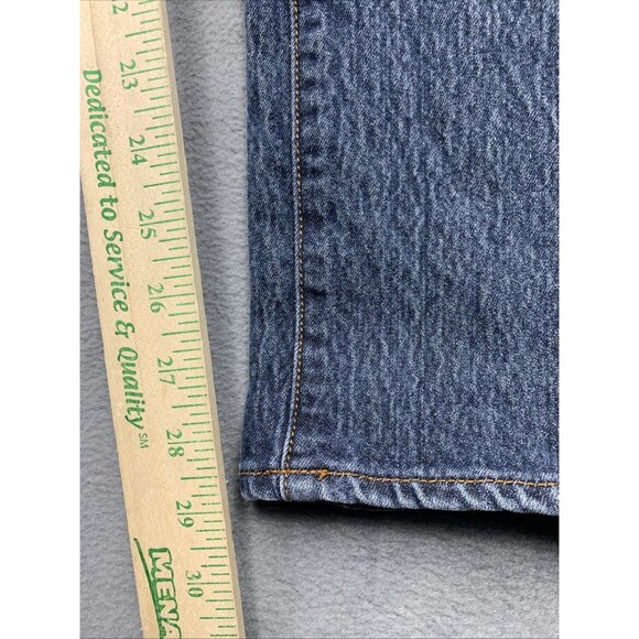 MBX Denim Jeans Men's Size 36X30 Slim Stretch Blue Distressed Dadcore Well Loved - Picture 6 of 16
